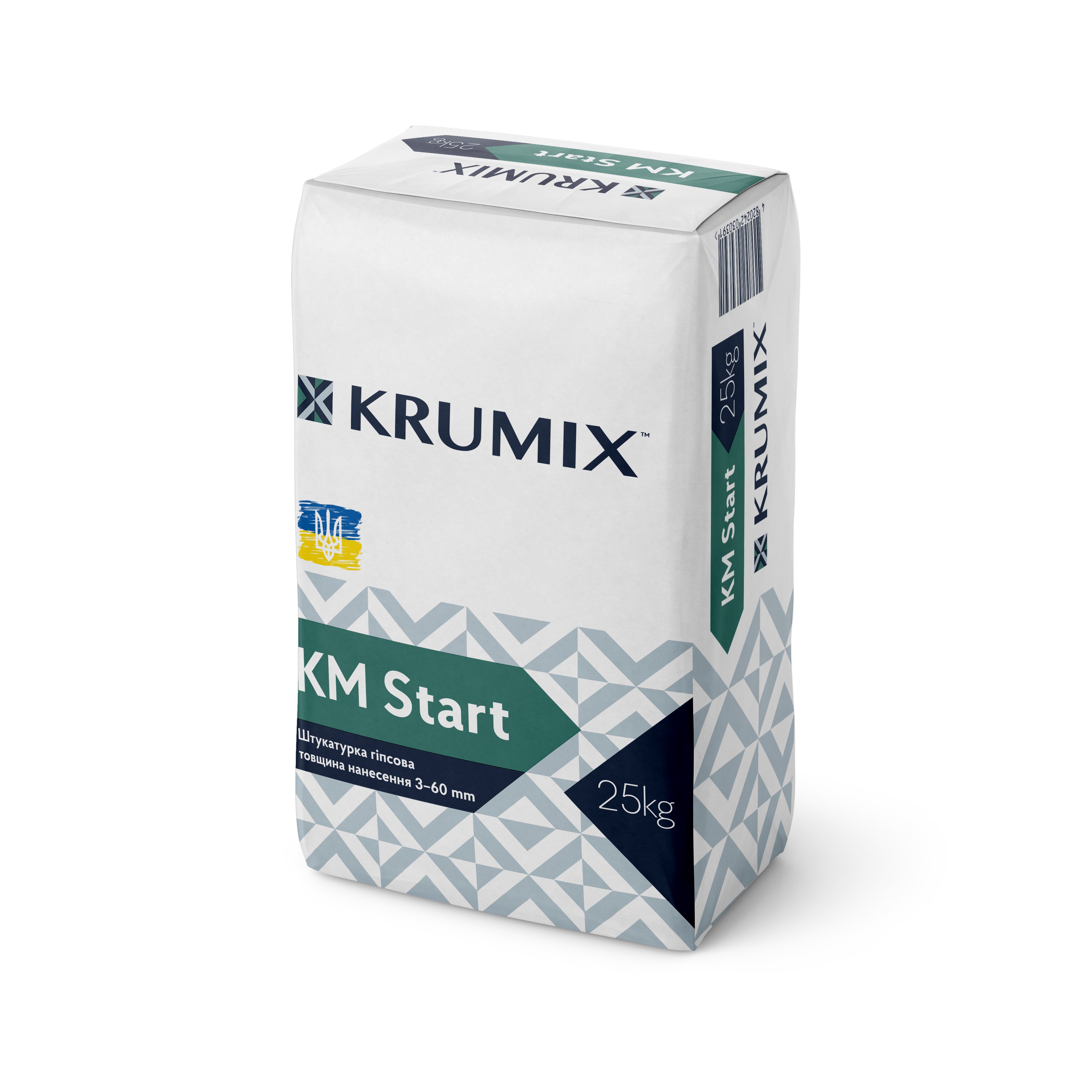 Штукатурка гіпсова KRUMIX KM Start, 25кг